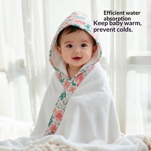 Asciugamano e <span class=keywords><strong>Accappatoio</strong></span> con Cappuccio per Neonati e Bambini, in Puro Cotone Ispessito, per Autunno/Inverno - Product Image 2