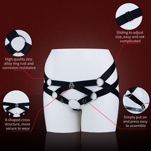 Cinturón de Castidad Masculino Ajustable, Jaula de Castidad Antideslizante de Tres Vías, Accesorios de Alta Elasticidad y Transpirabilidad para Hombres - Product Image 1