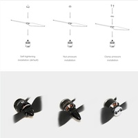 T-MOTOR T9545-A 2PCS/PAIR Hélices de drone en polymère noires CW/CCW pour drones UAV avec 1 an de garantie