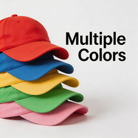 Gorra de Béisbol de Moda, Lisa, Sin Estructura, Ajustable, Estilo Dad Hat, 6 Piezas, 100% Algodón, Color Sólido, Unisex, OEM Personalizable
