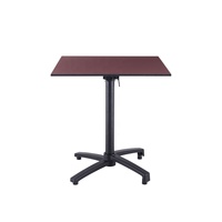 Table pliante empilable Lifepursue avec plateau HPL et structure entièrement en aluminium pour café, restaurant, terrasse