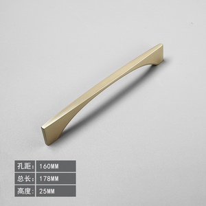 Modern Hotel Cabinet Dresser Bathroom Kitchen Use Minimalist Zinc Alloy Pull Handle for Drawers Bedroom Wardrobe - Product Image 1