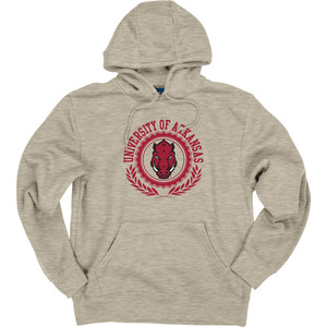 Felpa con Cappuccio Ufficiale NCAA Arkansas Razorbacks - Blu Solido 100% Cotone - Product Image 4