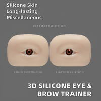 Modèle d'entraînement réaliste en silicone 3D pour les yeux et les sourcils, accessoire de formation pour le maquillage permanent