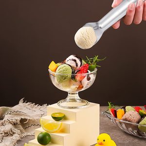 Cuchara para Helado de 7 Pulgadas Antiadherente y Anticongelante, Herramienta Profesional para Servir Sandía y Frutas, Cucharas de Aleación de Aluminio para Helado - Product Image 4