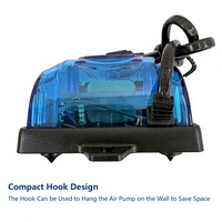 Pompe à air réglable silencieuse Jeneca 3W 5W pour aquarium, aérateur en plastique rectangulaire, économe en énergie, pour usage intérieur, extérieur, patio et aquarium.