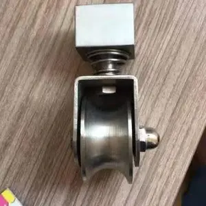 Moderna in acciaio inox Porta Scorrevole Caster Ruota ruedas para portones corredizos