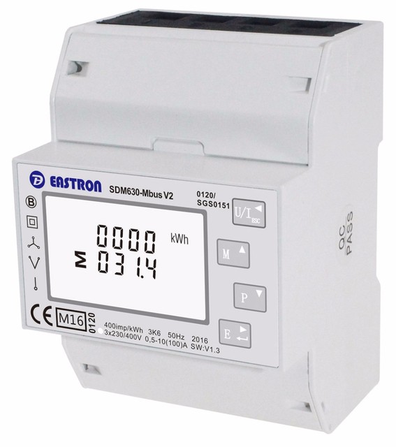 Eastron MID Smart Digital Meter, Three Phase High Quality Power Energy Meter, M-bus Multi-function Energy Meter