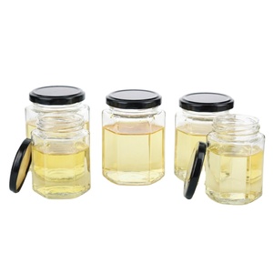 <span class=keywords><strong>Pot</strong></span> à <span class=keywords><strong>miel</strong></span> personnalisé de 45 ml, 100 ml, 180 ml, 280 ml, 380 ml, 500 ml – Emballage en verre hexagonal <span class=keywords><strong>vide</strong></span> pour <span class=keywords><strong>pot</strong></span> à <span class=keywords><strong>miel</strong></span> - Product Image 3