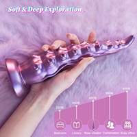 Plug anal géant vibrant en forme de pieuvre avec ventouse, stimulation du point G féminin, 100% étanche, jouet sexuel pour adultes