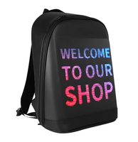 Mochila LED de Alto Brillo con Alimentación USB para Publicidad en Tiendas Minoristas y Uso en el Metro con Señalización y Pantallas Digitales
