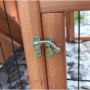 SDR012 Eco-Friendly Rabbit <b>Pet</b> House with Wood Print Pattern Quadrate Shape Horizontal Sliding Closure - Product Image 5