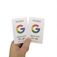 Tarjeta NFC y con Código QR para Reseñas de Google - Para Pequeñas Empresas, Obtenga Más Reseñas de Clientes