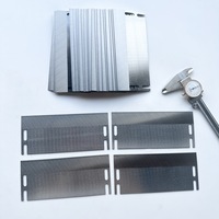 Couteau à découper le carton résistant à l'usure 177*77*1.5 avec fixation à 4 trous pour machines d'emballage automatiques Lames industrielles