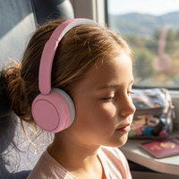 Casque audio supra-auriculaire Bluetooth à réduction de bruit ANC pour enfants, avec coussinets doux et confortables, protection auditive, idéal pour les voyages