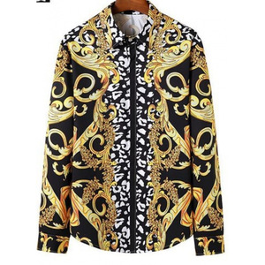 2025 nóng bán tùy chỉnh kỹ thuật số in Polyester nút lên kỳ nghỉ bãi biển Hawaii Áo Sơ Mi Nam vetement Homme - Product Image 3