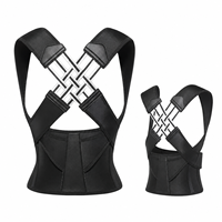 Correcteur de posture pour le dos, conception scientifique à sangles croisées en X, ceinture ajustable pour le bureau