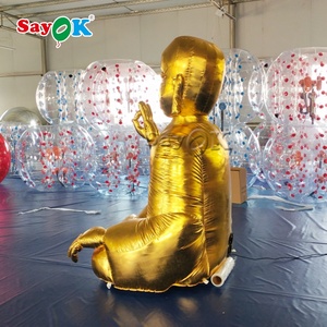Bouddha gonflable géant doré de 2m, offre spéciale - Product Image 6
