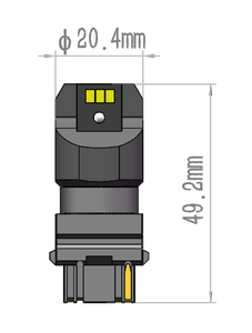Lampadina LED Rossa ad Alta Potenza 2.13W Equivalente a 3W per Lampade da Soffitto e Lampadari Domestici - Product Image 2