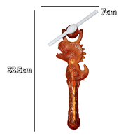 Bâton lumineux LED dinosaure rotatif pour parc d'attractions, bâton lumineux clignotant, moulin à vent pour fêtes d'anniversaire, vente en gros