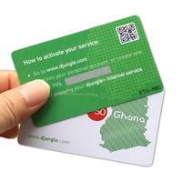 Carte téléphonique prépayée en PVC à gratter avec hologramme personnalisé