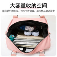 Sac à dos Oxford unisexe de grande taille avec fermeture à glissière, logo personnalisé, sac de nuit pour le week-end, compartiment à chaussures, sac polochon pour la semaine