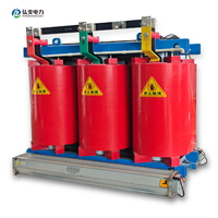 Transformateur sec HONGBIAN 630 kVA à alimentation directe d'usine, type SCB-14, en résine époxy coulée, triphasé, 50/60 Hz, bobinage en cuivre, électronique