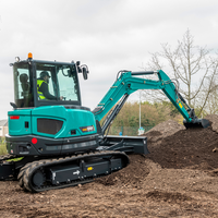 Nouvelle Excavatrice sur Chenilles Mini SWE50UF de 5 Tonnes pour Travaux de Terrassement avec Accessoires, Moteur, Boîte de Vitesses et Pompe - Haute Efficacité