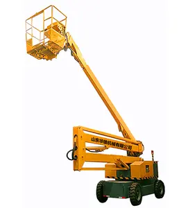 10-16m Mounted Aerial Working Boom Trailer Mounted Boom Man Lift Telescopic Lifting Equipment Trailer Lift