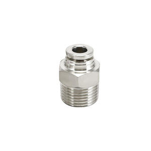 304 Stainless Steel <b>Quick</b> Connect Air <b>Connector</b> PC External Thread to PCF Internal Thread Pneumatic Part Straight-Through - Product Image 6