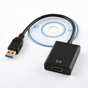 3.0 usb כדי hdml hd 1080p מתאם וידאו עבור מחשב נייד hdtv ממיר טלוויזיה lcd