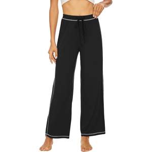 Pantalones de Pijama Anchos Personalizados para Mujer, de Bambú y Viscosa, Cintura Alta, Holgados, Largos, Tallas S-XXL - Product Image 6