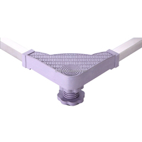 Support de réfrigérateur réglable V-STAR en acier inoxydable et plastique avec 4 pieds fixes, support latéral unique pour lave-linge
