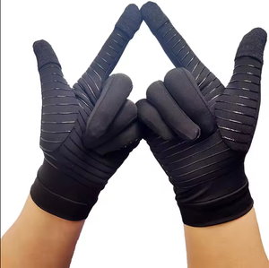 Guantes de pantalla táctil para artritis de cobre infundido, trabajo doméstico, dedo completo, guantes de muñeca de compresión para Fitness - Product Image 2