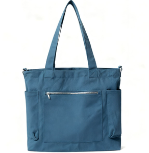 Sac à main en toile de grande capacité de haute qualité avec motif de lettres personnalisé, adapté aux sacs de shopping pour hommes et femmes - Product Image 3