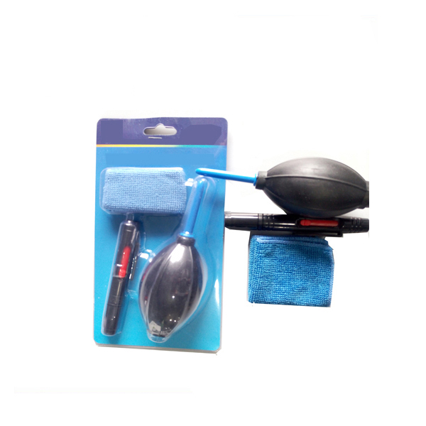 Professional Lens Dust Clean Set Push Style Camera Cleaning Cleaner Kits 3 in 1 Camera Lens Cleaning Kits