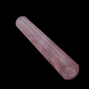 Baguette de massage lisse en quartz rose à vendre Baguette de massage lisse en pierre naturelle à vendre Baguette de massage lisse naturelle pour la guérison - Product Image 2