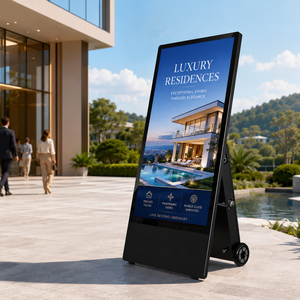 Fournisseur Vérifié d'Affichage Numérique – Machine Publicitaire LCD Portable d'Extérieur Alimentée par Batterie, 1500 Nits, Atténuation Automatique, IP65 - Product Image 3