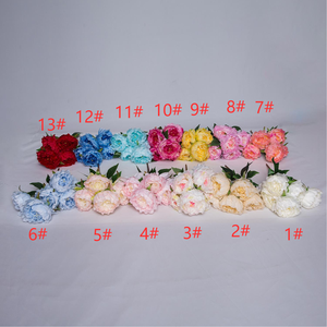 2025 Hot Bán Trắng Nhân Tạo 5 Người Đứng Đầu Hoa Mẫu Đơn Bó Hoa Cho Đám Cưới Trang Trí Nội Thất - Product Image 6