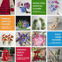 Têtes de fleurs de pavot artificielles géantes jaunes en papier pour affichage floral commercial, décoration d'événements de mariage, conception personnalisée, usine