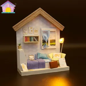 China fornecimento de novas idéias de produtos de casa de boneca casa de boneca brinquedo diy