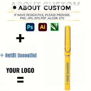 Ensemble de stylos gel personnalisés avec logo, stylo à encre noire 0,5 mm, corps en plastique, pour bureau, école, promotion, éducation, cadeau, stylo-plume - Product Image 3