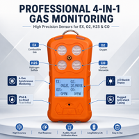 Detektor Multi-Gas HIREP 0-50ppm untuk EX O2 Cl2 NO Portabel Bersertifikasi ATEX/CE/FCC Alarm Suara/Cahaya/Vibrasi untuk Bawah Tanah