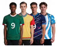 TF202Asia Nationalmannschaft Fußballtrikots Fan-Set Iran Farbige Fußballtrikots 2026 mit Mehrfach-Länder-Design Bedruckte XL-Trikots