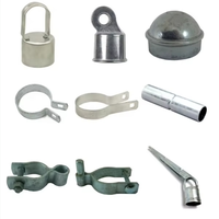 Precio de fábrica, accesorios de valla de eslabones de cadena galvanizados por inmersión en caliente, Hardware de valla deportiva y de granja, puertas de entrada, piezas de montaje