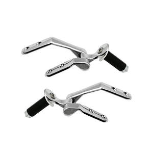 Kit de bisagras de expansión para reemplazo de asiento de inodoro redondo, herrajes de acero inoxidable, diseño minimalista - Product Image 1