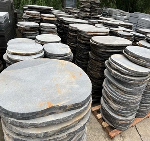 Thiên nhiên màu đen <span class=keywords><strong>basalt</strong></span> vườn cảnh quan bước Bluestone bước <span class=keywords><strong>pavers</strong></span> hình dạng bất thường paver - Product Image 2