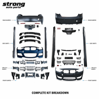 Kit de carrosserie extérieur style MT pour BMW Série 3 F30 F35 2012-2018
