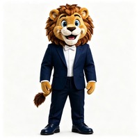 Costume de mascotte de lion sportif portable avec tenue de basket-ball pour événements scolaires et spectacles sur scène