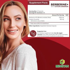 Pabrik saya Label pribadi kustom ekstrak Herbal alami Berberine Hcl kapsul suplemen Berberine kapsul - Product Image 6